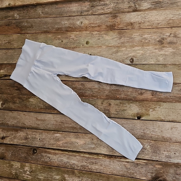 Free People High Rise 7/8 Length Good Karma Leggings Spring Showers M/L FP066 - Picture 4 of 8